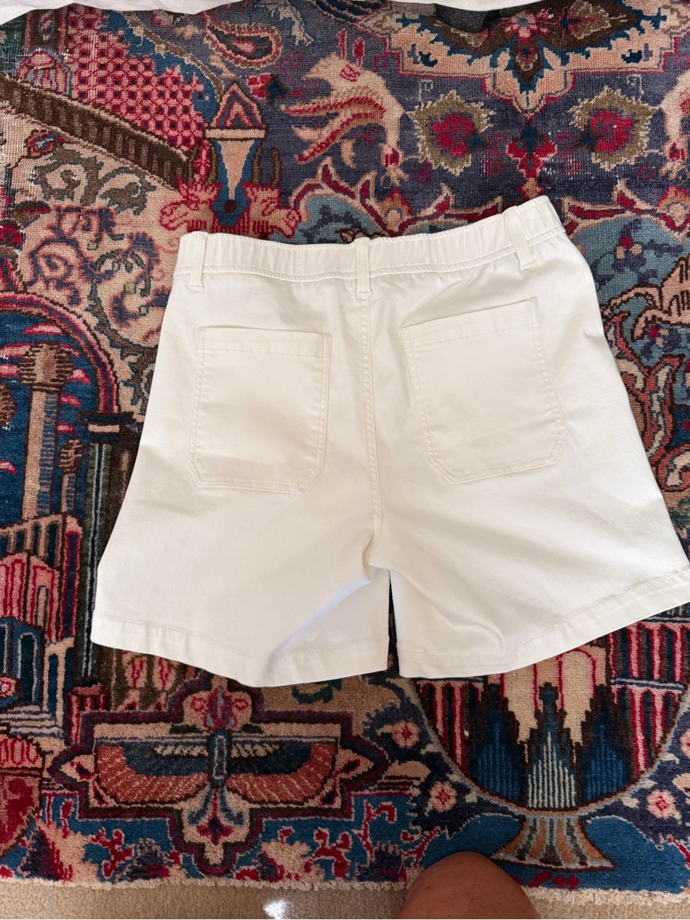 Market & Spruce White Cotton Bermuda Shorts Womens size 8 - Picture 2 of 6